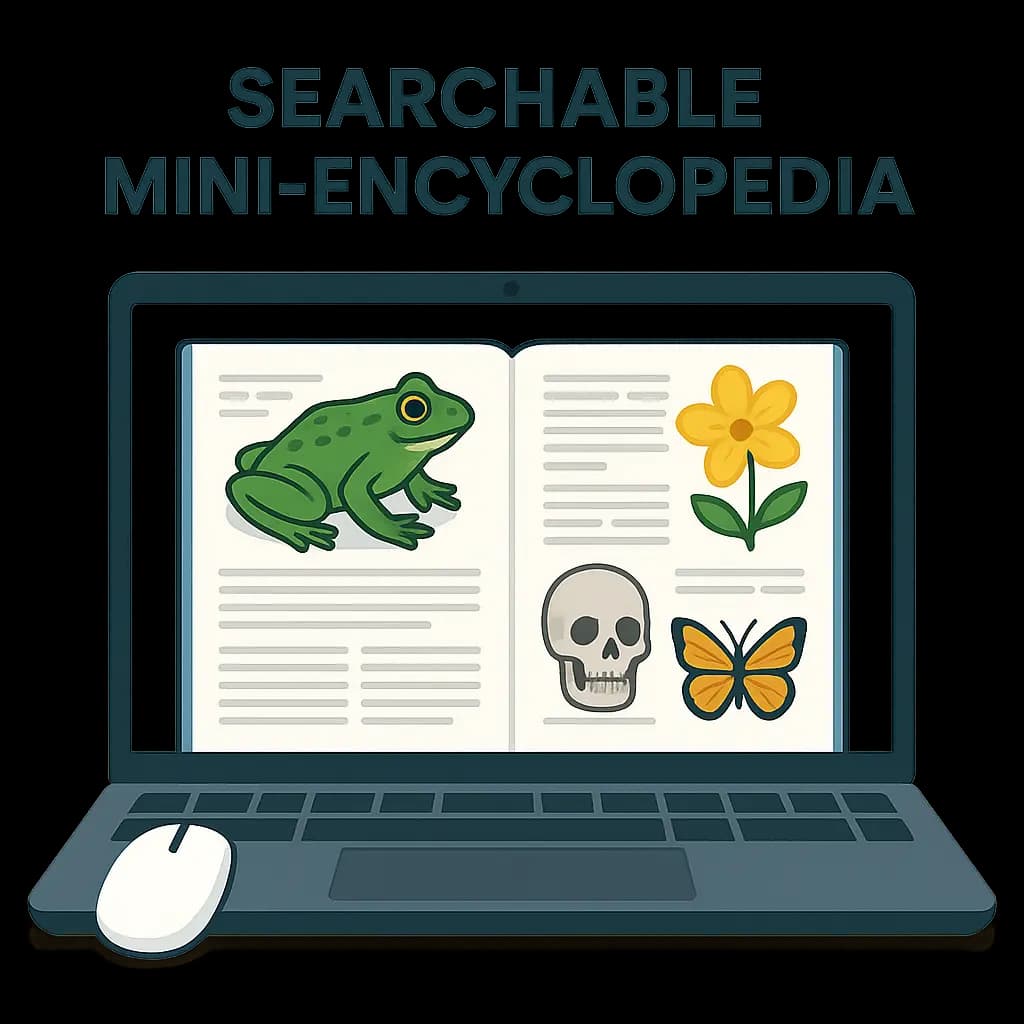 Screenshot collage of the Niles Biological online catalog highlighting educational copy.